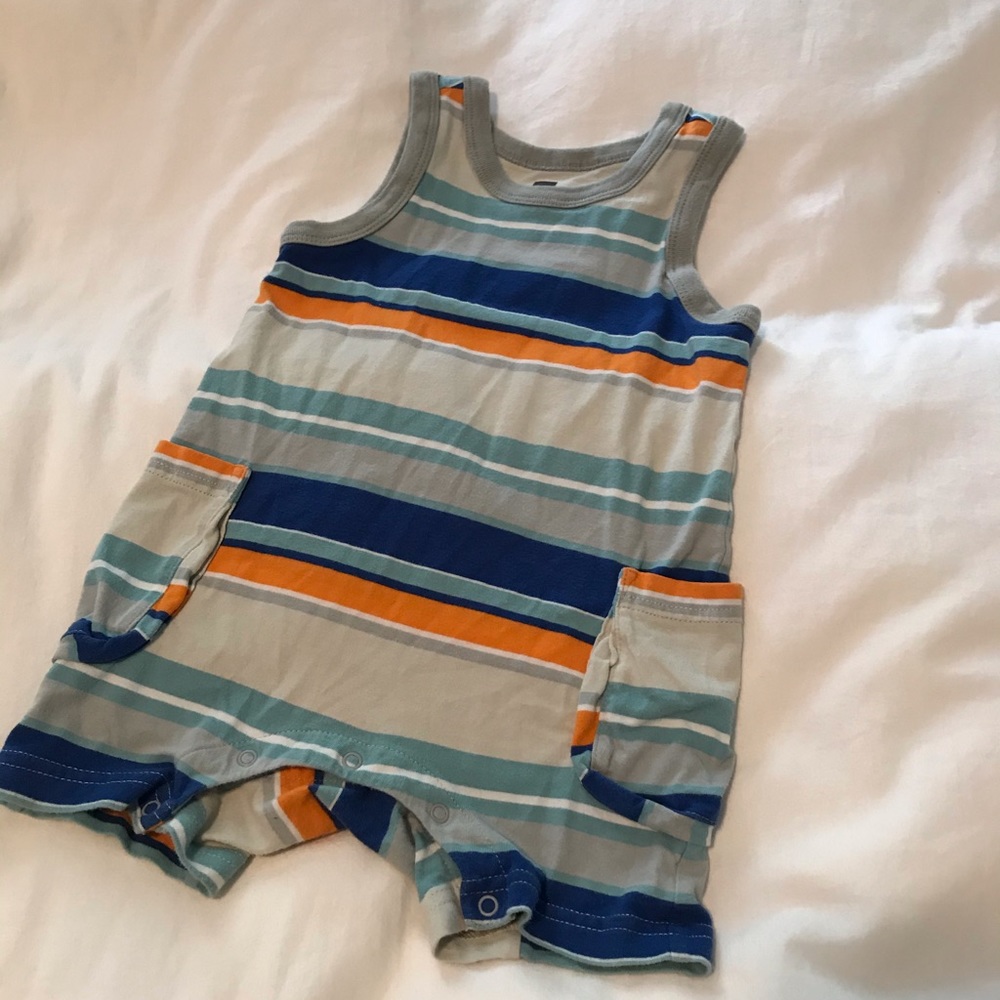 Tea collection one piece romper 12-18 months